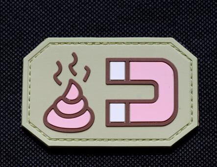 Magical badge outdoor bagpack national flag badge army fans strap PVC shoulder badge UD16602 